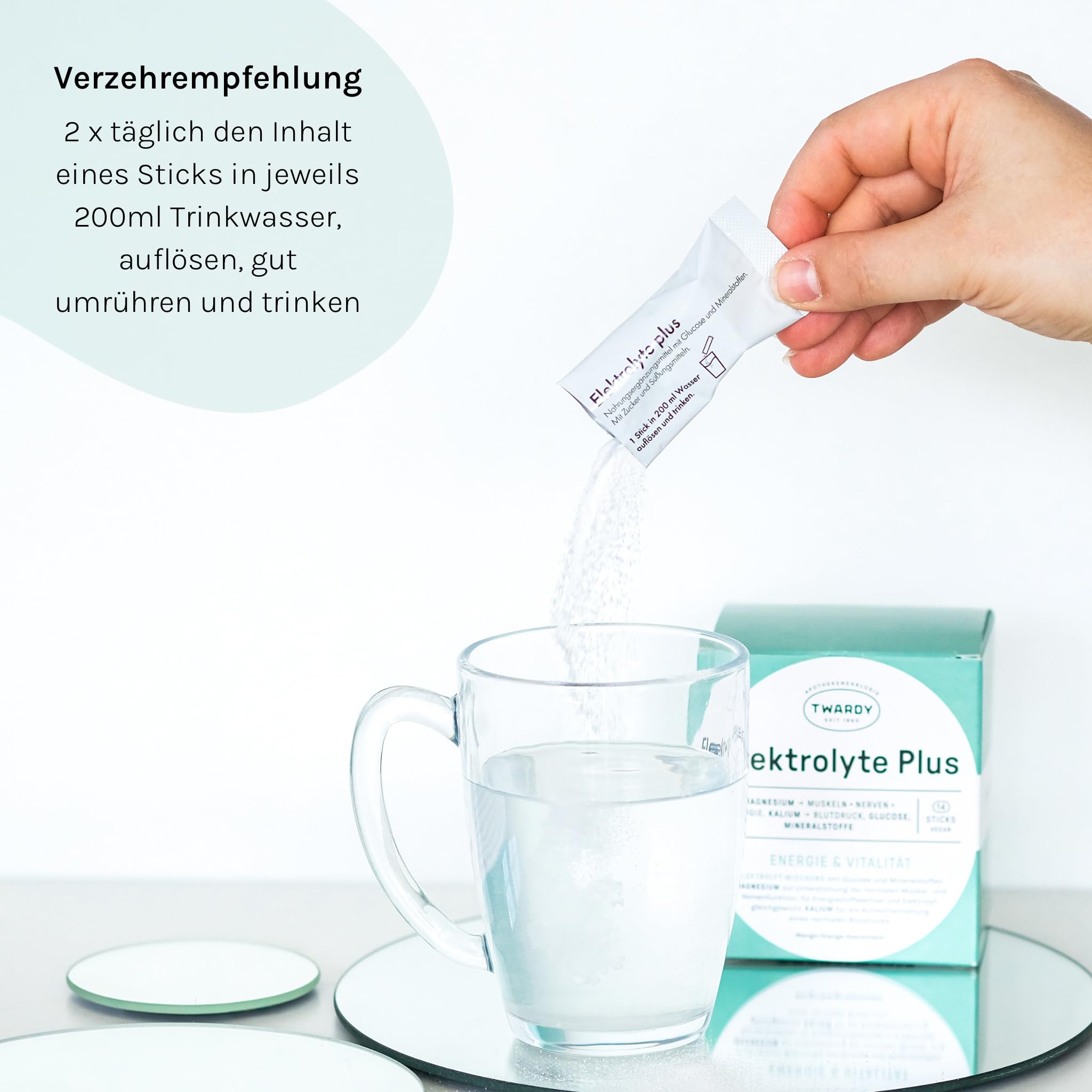 Astrid Twardy Elektrolyte Plus Mango-Orange – Elektrolytpulver für Muskeln, Nerven, beim Sport, auf Reisen & körperlicher Belastung – vegan, glutenfrei, laktosefrei – 3x14 Sticks