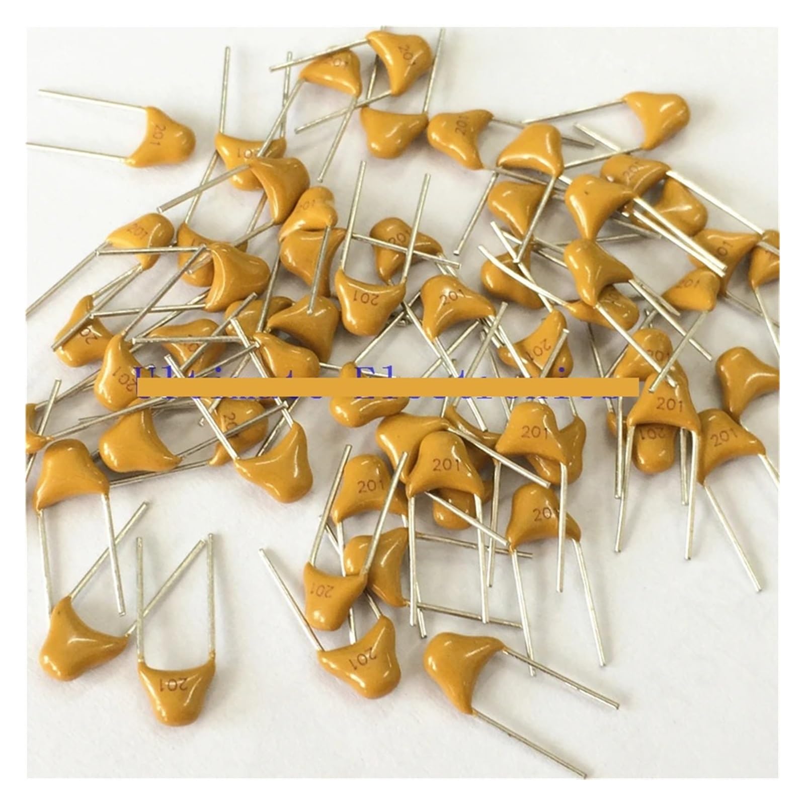 ICXLPMC 1000pcs/lot Multilayer ceramic capacitor 201 50V 200pF 201J P=5.08mm