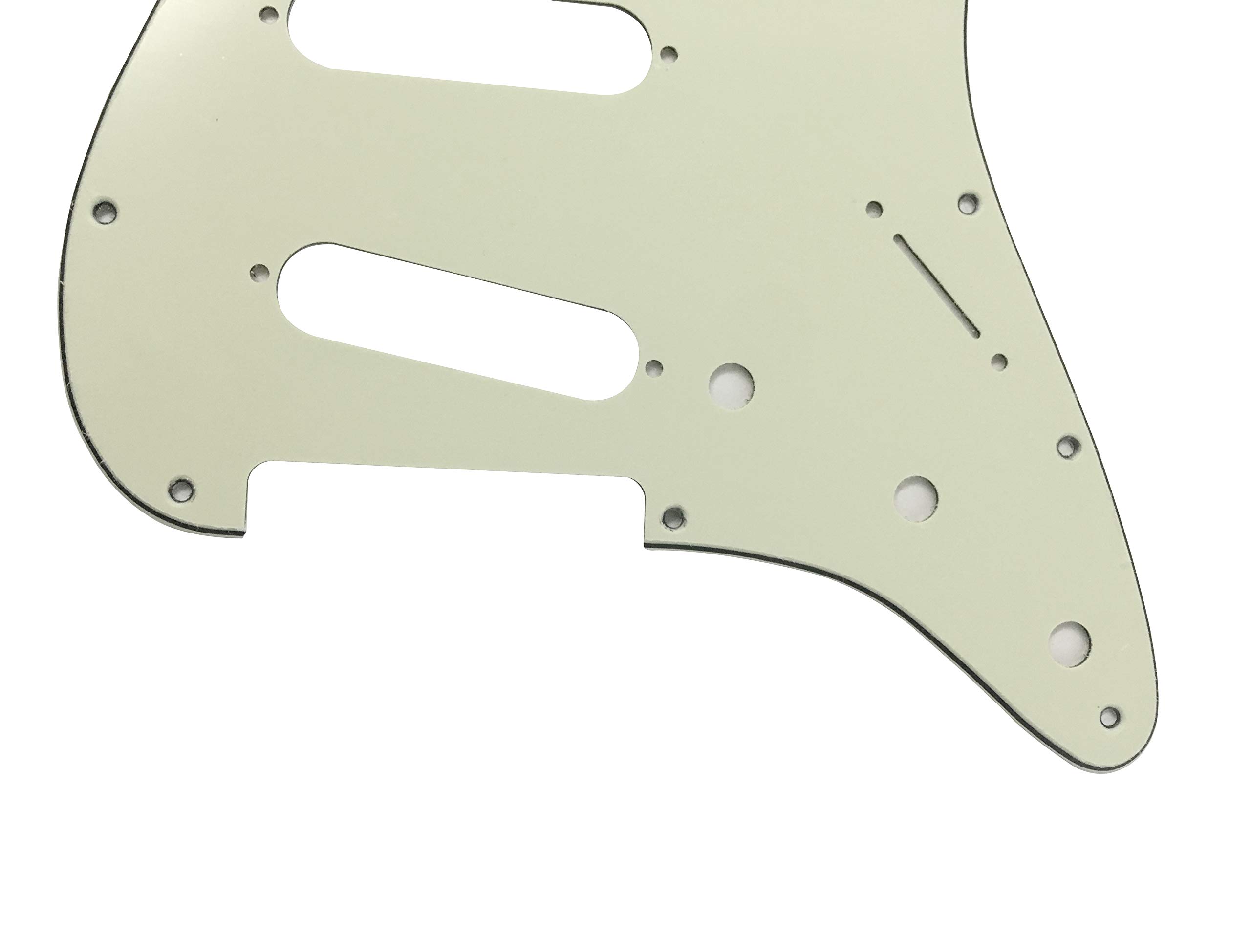 Custom Guitar Pickguard For Fender 11 Hole Standard Modern Style (3 Ply Mint Green)