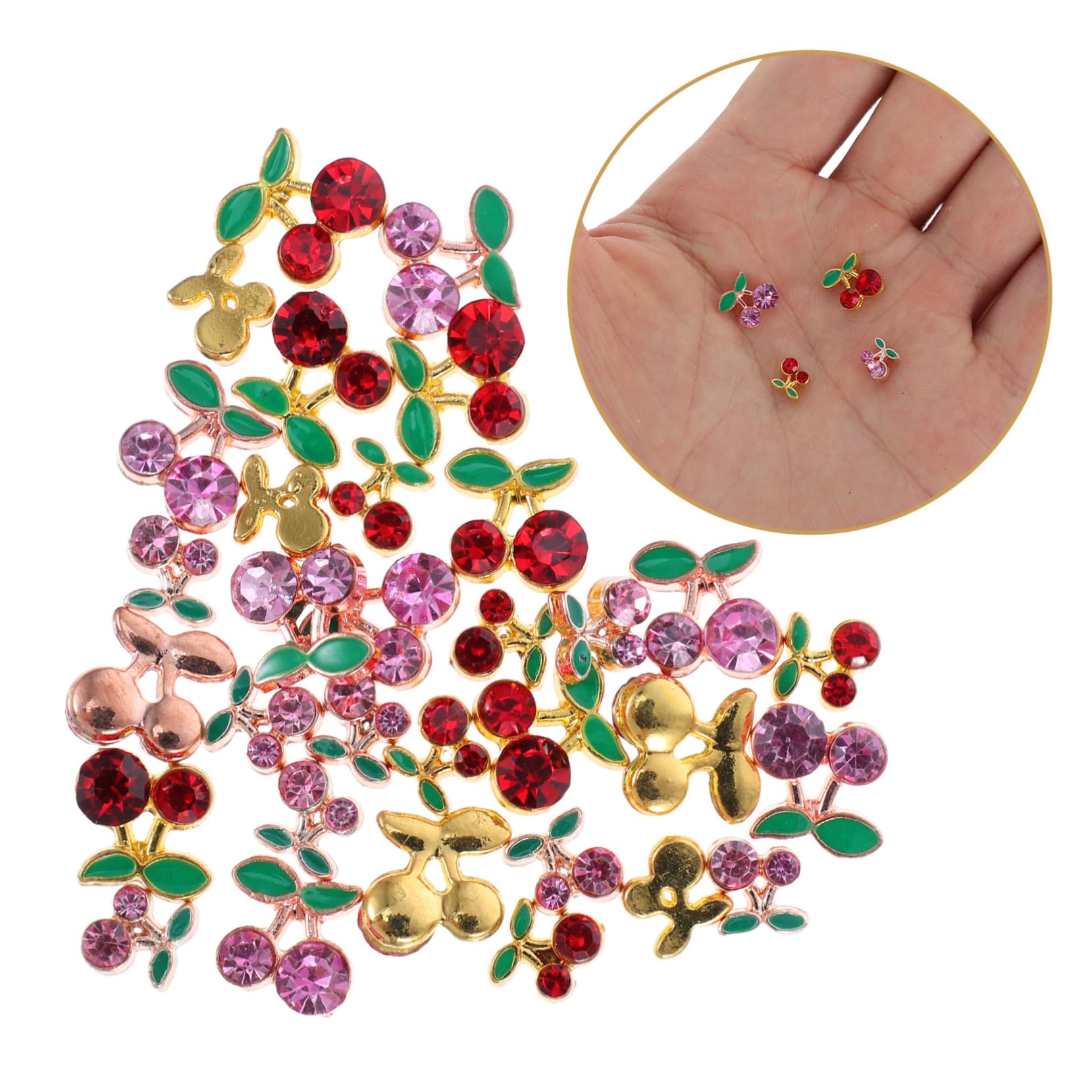 4 Set Charm Per Unghie Con Dorati E Decorazioni Per Nail Art Per Donne Per Feste E Speciali 32 Pezzi*4