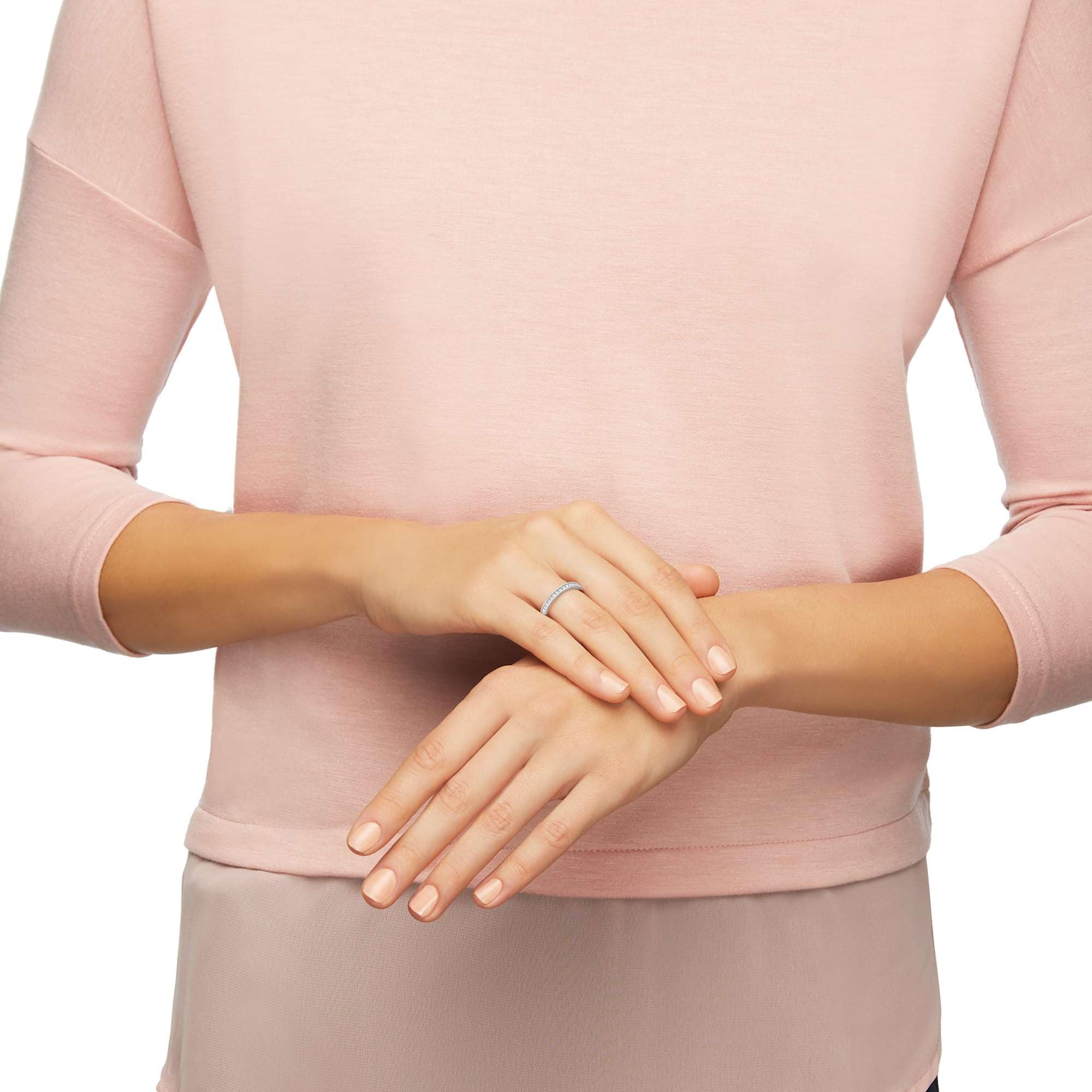 Swarovski – Anillo de mujer medio-hecha metal (Plata)