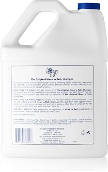 Mane n Tail Original Horse Shampoo, Protein-Enriched Grooming Formula for Soft Shiny Coats, Manes & Tails, Deep Cleansing with Hydrolyzed Collagen 1 Gallon