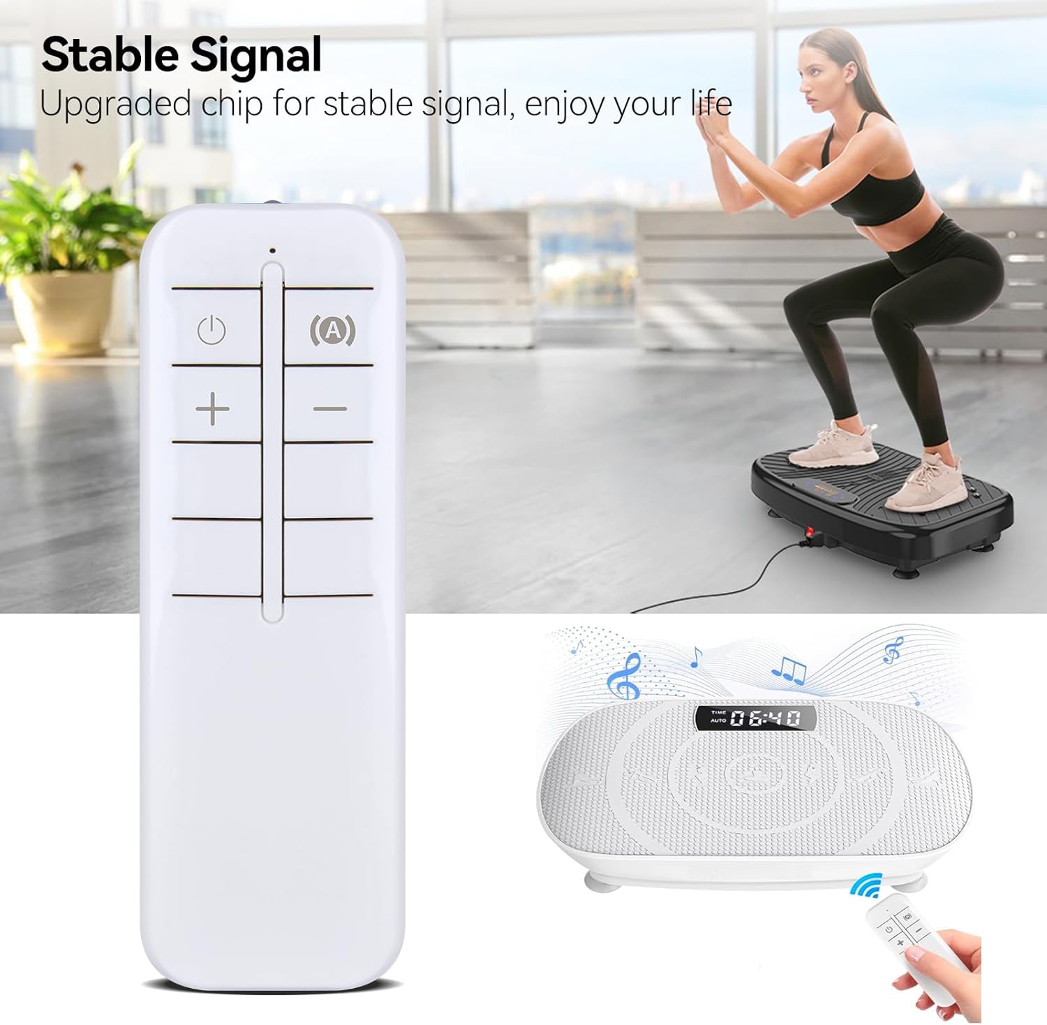 PZL Replacement for MERACH Vibration Plate Exercise Machine MR-2398 MR-2398P Remote Control, for YESOUL ‎YS-VM60, for ZENACTIVE Vibration Plate thumbnail