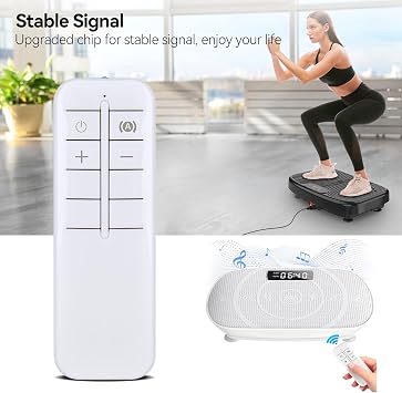 PZL Replacement for MERACH Vibration Plate Exercise Machine MR-2398 MR-2398P Remote Control, for YESOUL YS-VM60, for ZENACTIVE Vibration Plate