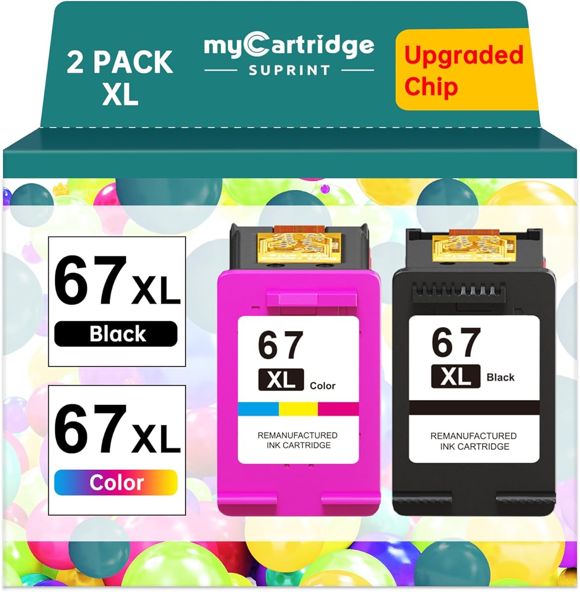 67XL HP Printer Ink for HP Ink 67 Replacement for HP 67 Ink Cartridges Black/Color Combo Pack HP67 DeskJet 2755e 2855e 2700 2800e 2700e 4255e 4155e Envy 6055e 6000 6455e 6400 Printer Ink HP 67 XL : Office Products