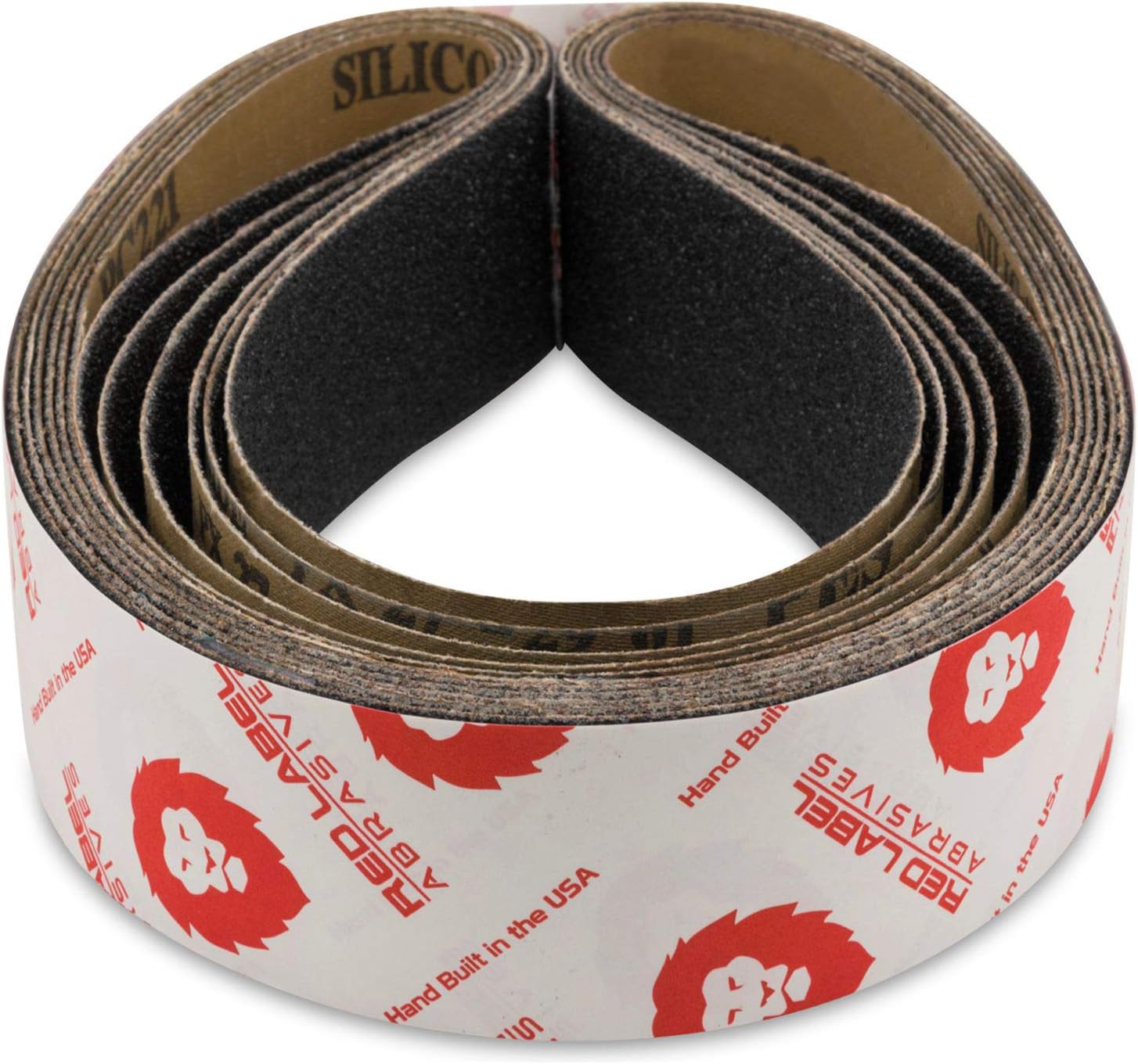Red Label Abrasives 2 X 36 Inch 220 Grit Silicon Carbide Sanding Belts, 6 Pack