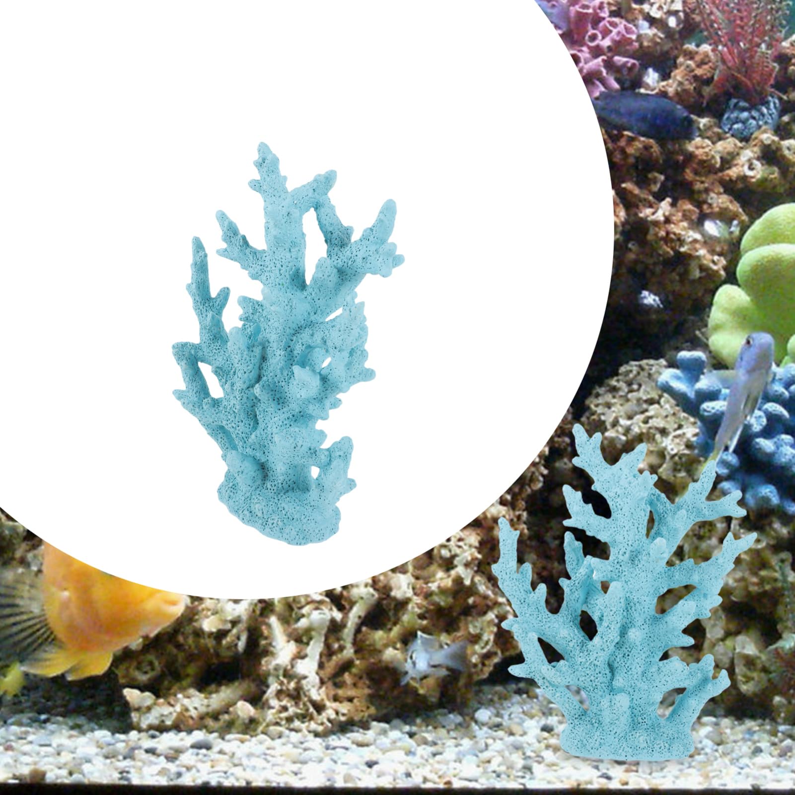 Yardwe Adornos De Coral Artificial Decoración De Resina Decoración De Acuario para Peceras