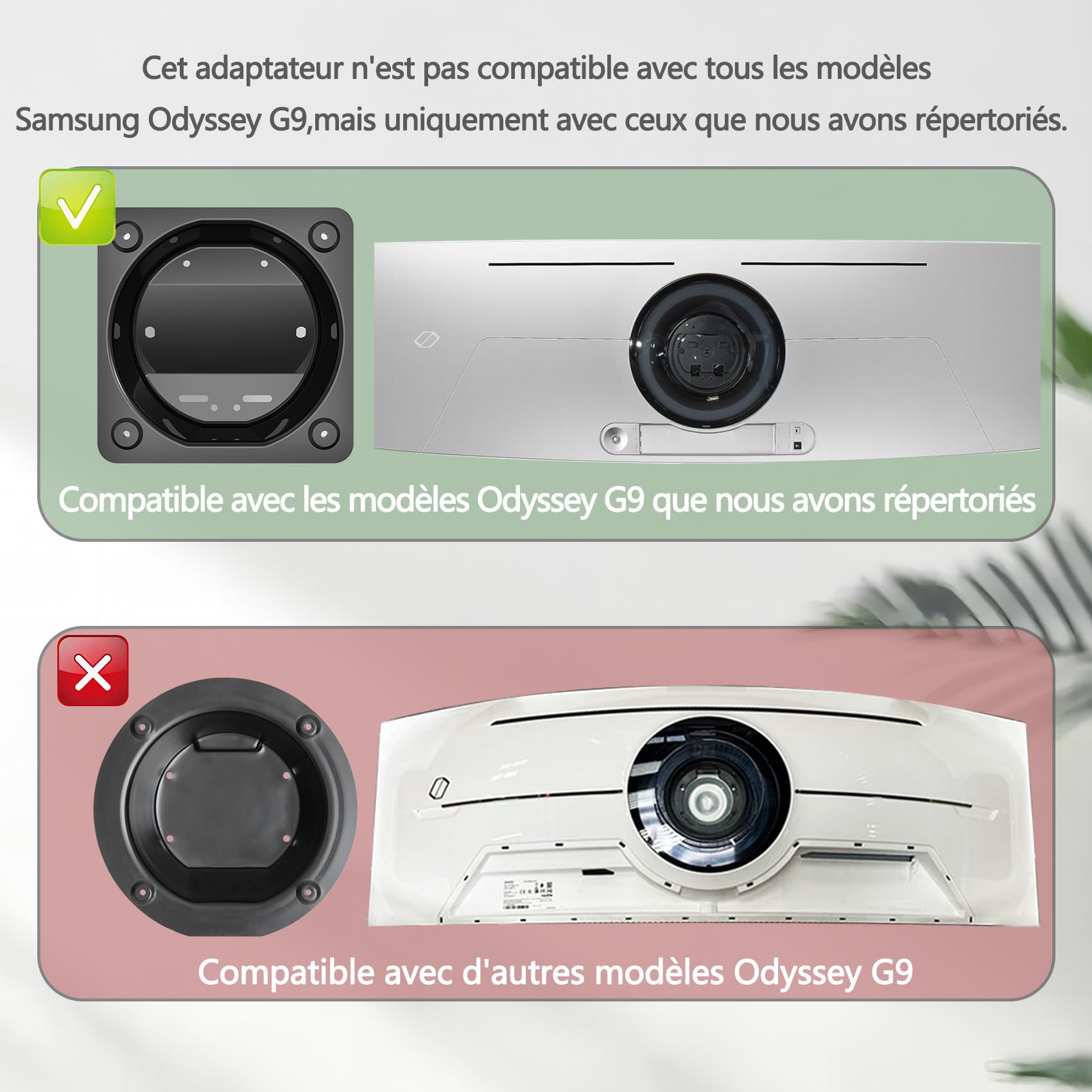 Image secondaire de Support de Montage Mural pour Écran Samsung OLED Odyssey G9 49''