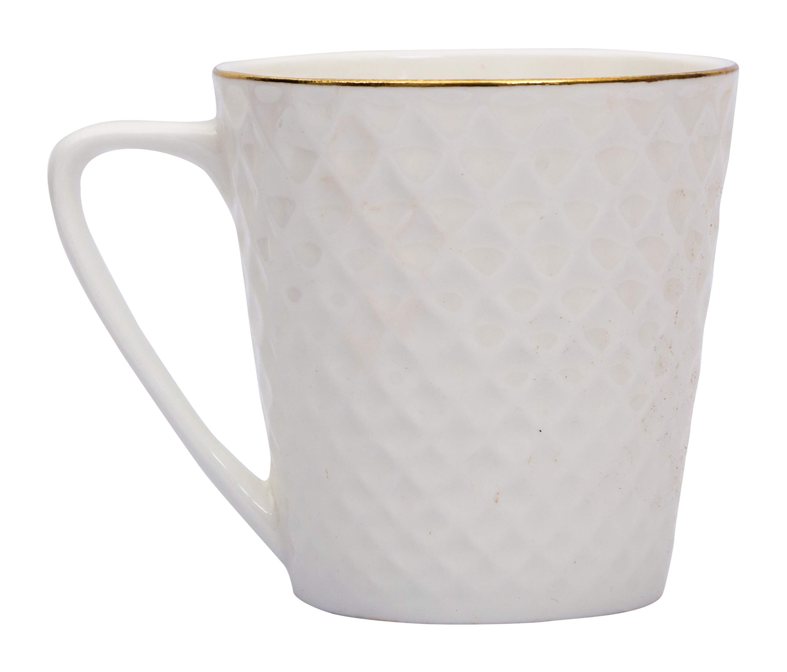 Home-Cart Bone China Tea Coffee Cup - 6 Pieces, White, 160ml 1