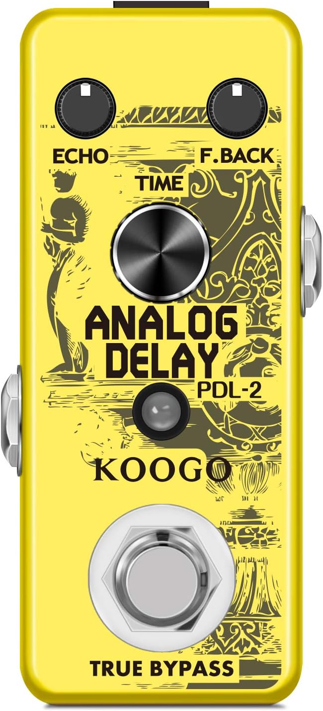 Analog Delay Pedal Delay Guitar Effect Pedal True Bypass Full Metal Shell