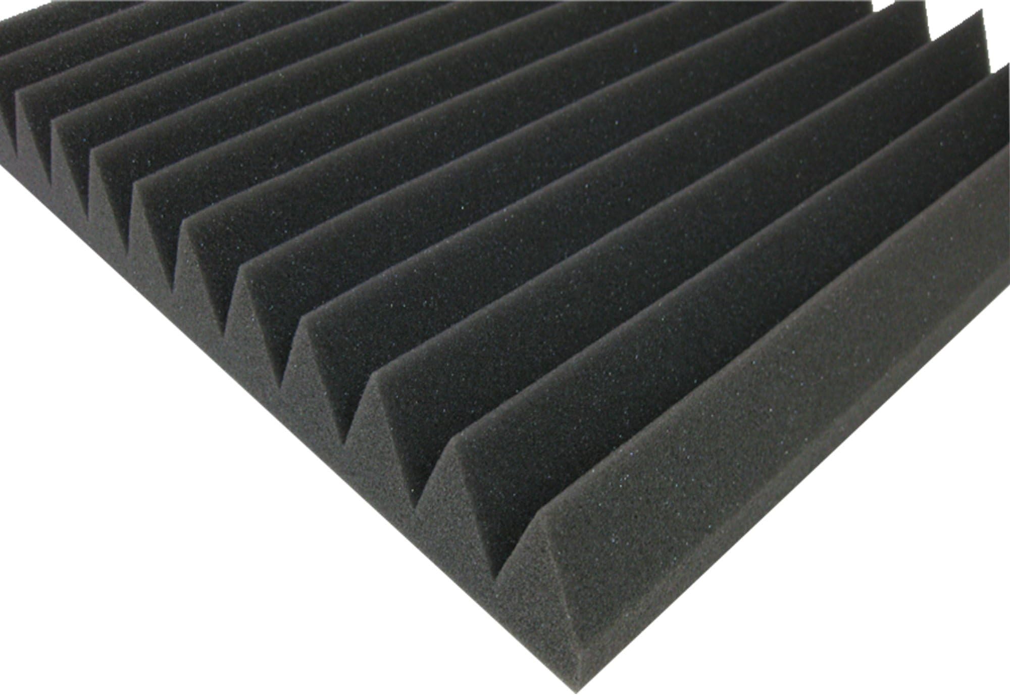 Composite Foam 8 M ² Pack of 100 Approx. 16 CM x 50 CM / 5 CM WAVE PaNELS, sound absorbers with square profile Acoustic Foam / Acoustic Foam Pyramids acoustic insulation