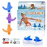 Hearprotek Swimming Ear Plugs, 3 Pairs Soft Waterproof Reusable Earplugs for Swimming Showering Bathing and Other Water Sports Suitable for 6+ Kids(Blue/Orange/Purple)
