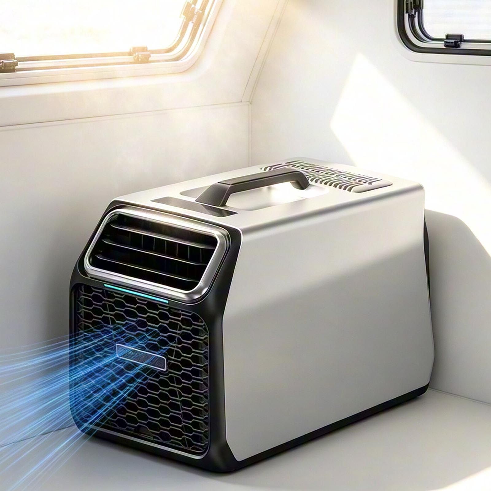 Portable Air Conditioner-Cooling For Rvs & Cabins Silver-220V