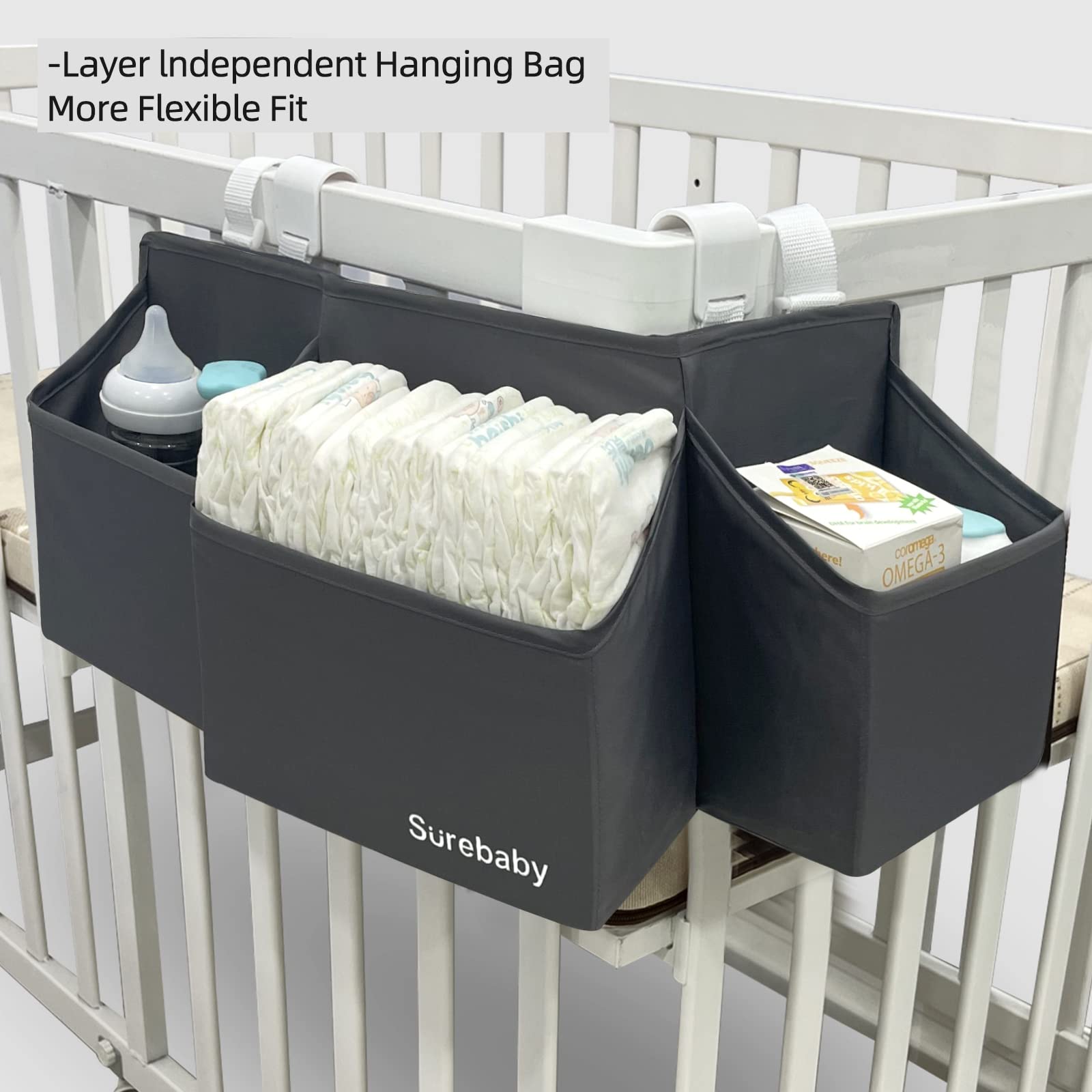 surebaby Hanging Baby Diaper Caddy - Image 4
