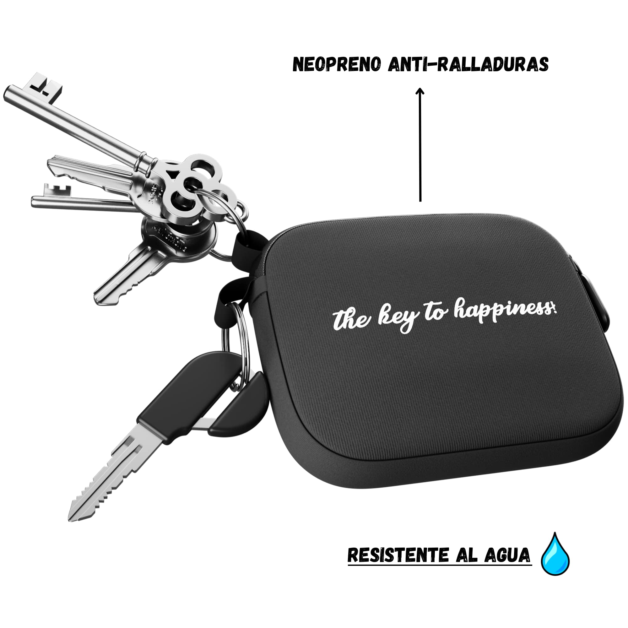 Portachiavi Moto Con Anelli Interni/Esterni - Neoprene Impermeabile Per Chiavi Moto E Casa - Foto 2