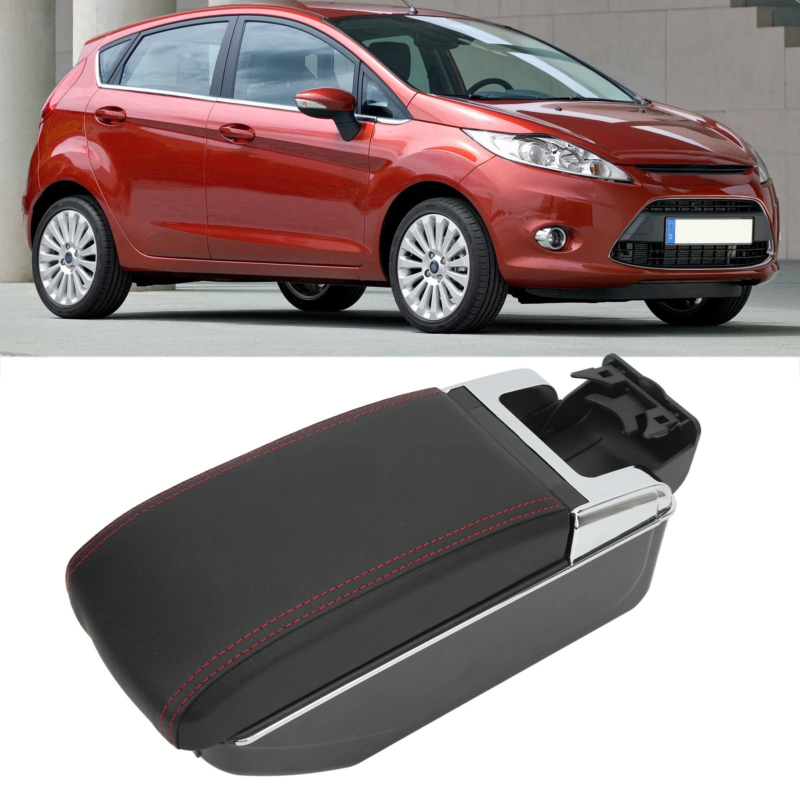 AMONIDA Premium Konsola środkowa Schowek w Podłokietniku z 7 Portami USB Pasuje do Eleganckiego Forda 08-18