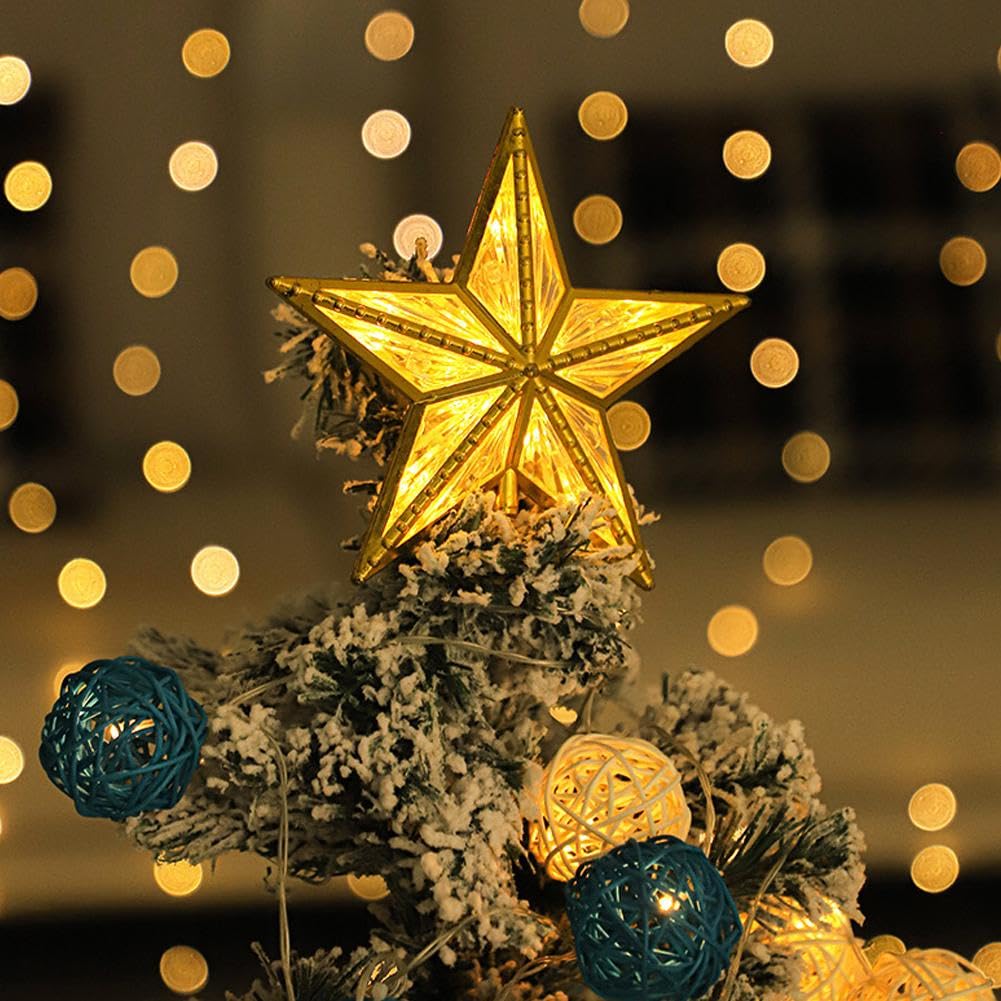 Amazon.co.jp: クリスマススターツリートッパー 装飾ツリートップ
