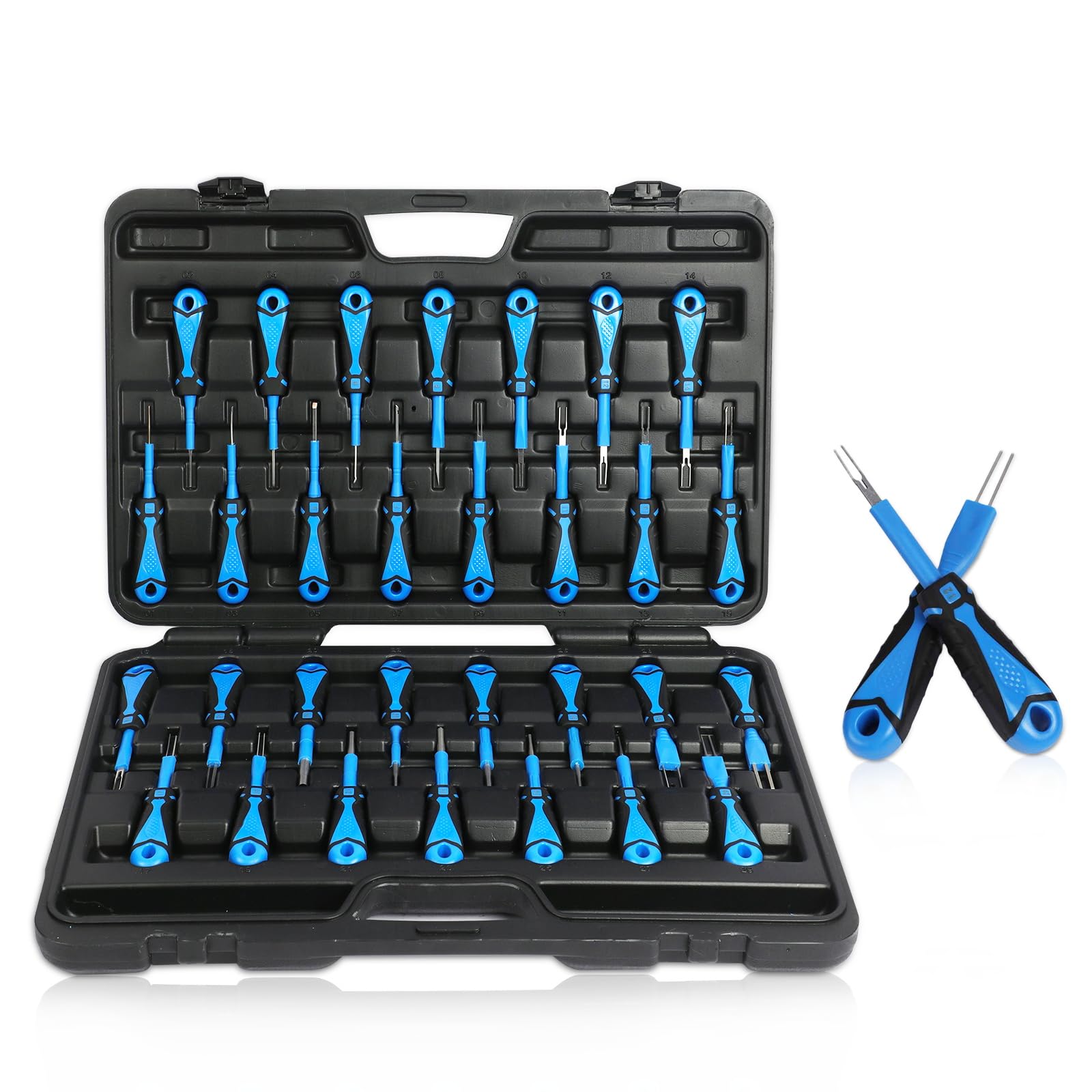 Kit Strumenti Rimozione Terminali Deutsch - Per Cablaggio Auto E Macchine Agricole - 3 Misure - Foto 2