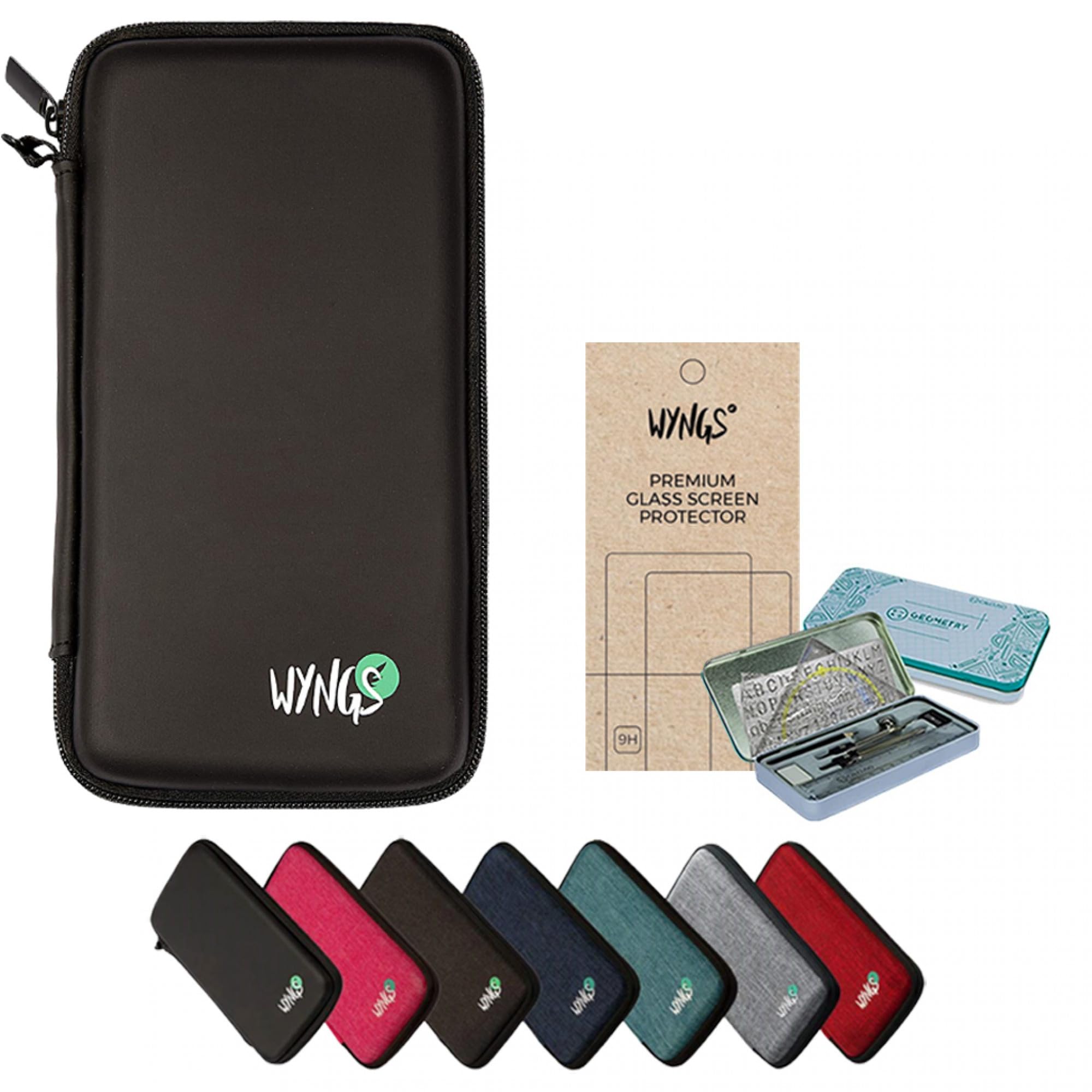 CALCUSO Accesorios Paquete Prémium Negro Compatible para Calculadora TI-36X Pro MultiView