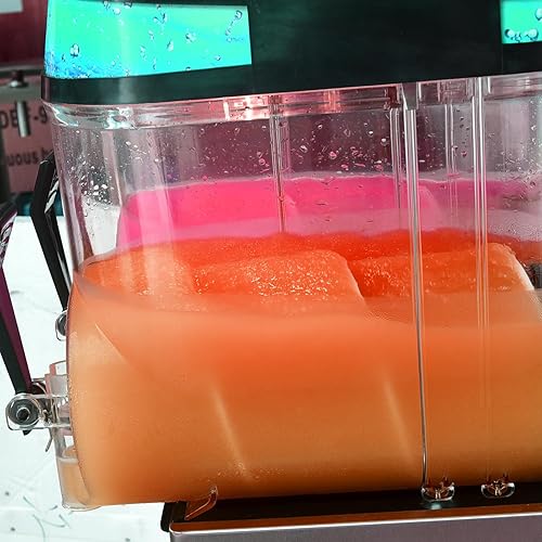 Miniatura 3 de Kolice Comercial 3 x 12L Tanques Margarita Frozen Drink Maker Summer Drink Ice Slush Machine Máquina de fabricación de bebidas congeladas Máquina de