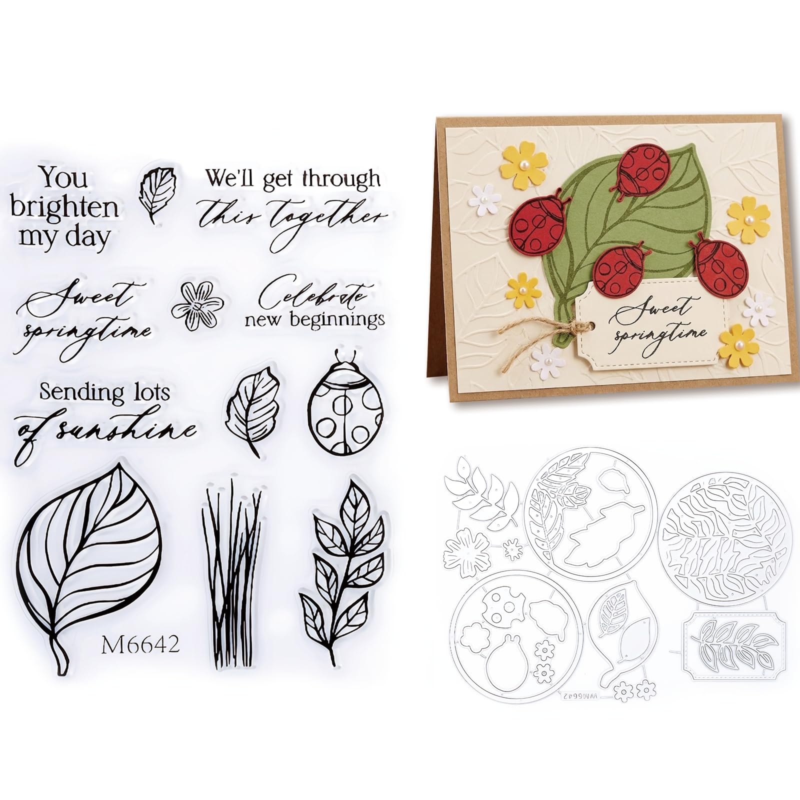 2025-2026 Stamps and Dies for Card Making, Stamps and Dies Set 2025 for Christmas and Halloween, Die Cut DIY Various Festivals Album Scrapbooking Birthdays Greeting Card (6648) — view 9