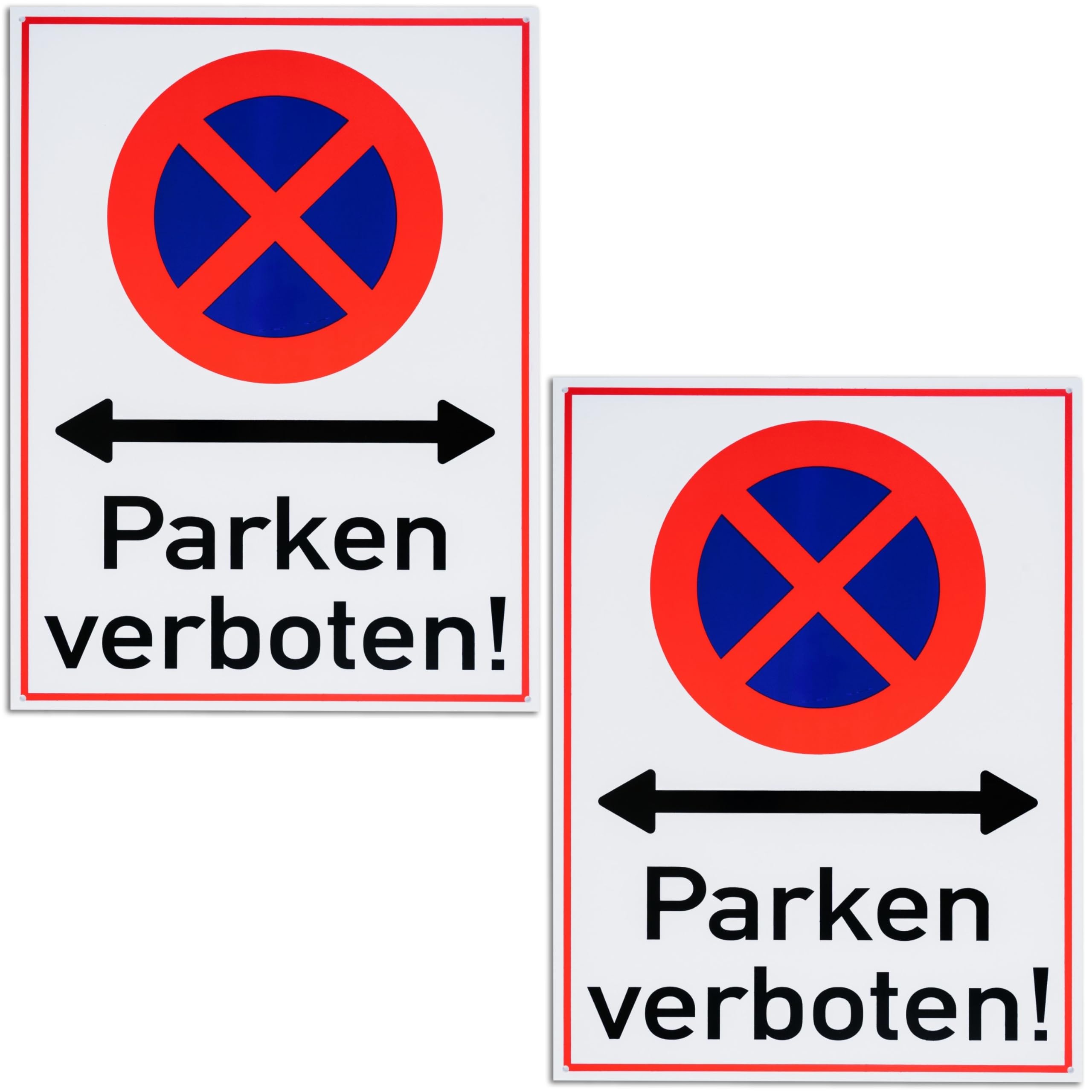 Warnschild 'Achtung! Garagentor öffnet' – 2 Stück, 30x20 Cm Aus PVC | Mit Bohrlöchern Zum Anbringen