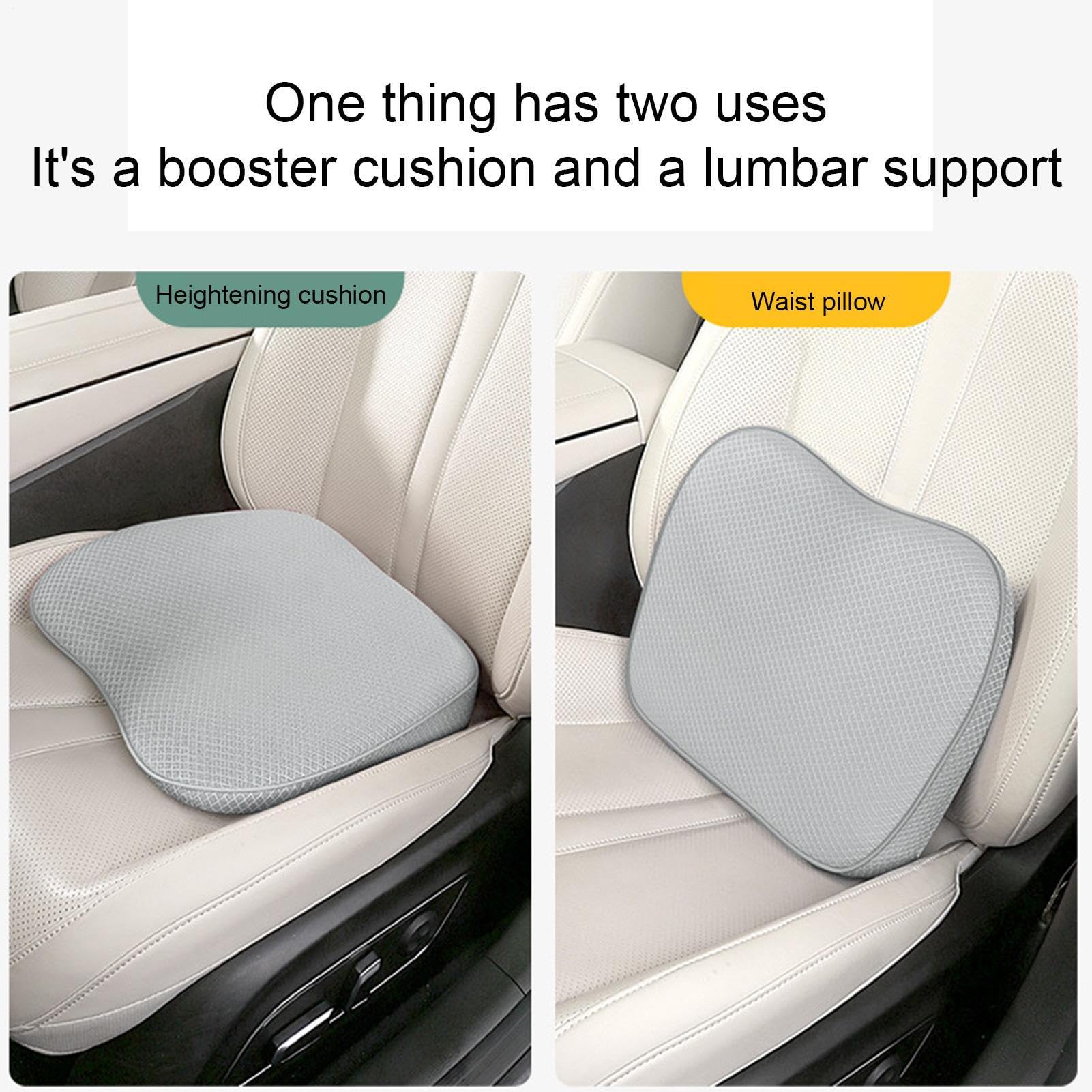 Siège rehausseur de Voiture pour Adulte - Coussin de siège rehausseur de | taille - 8,1 cm d'épaisseur - Accessoires ergonomiques pour soulager l'inconfort de la taille