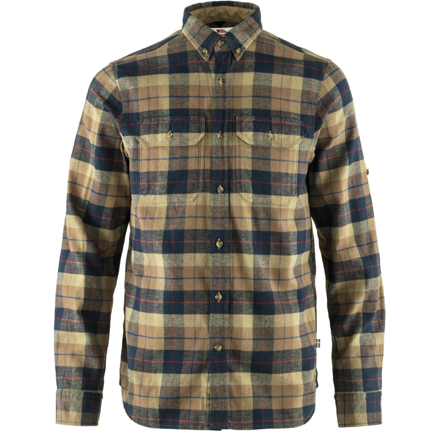Fjallraven Men's Singi Heavy Flannel M Long Sleeved T shirt, Brown, XL UK
