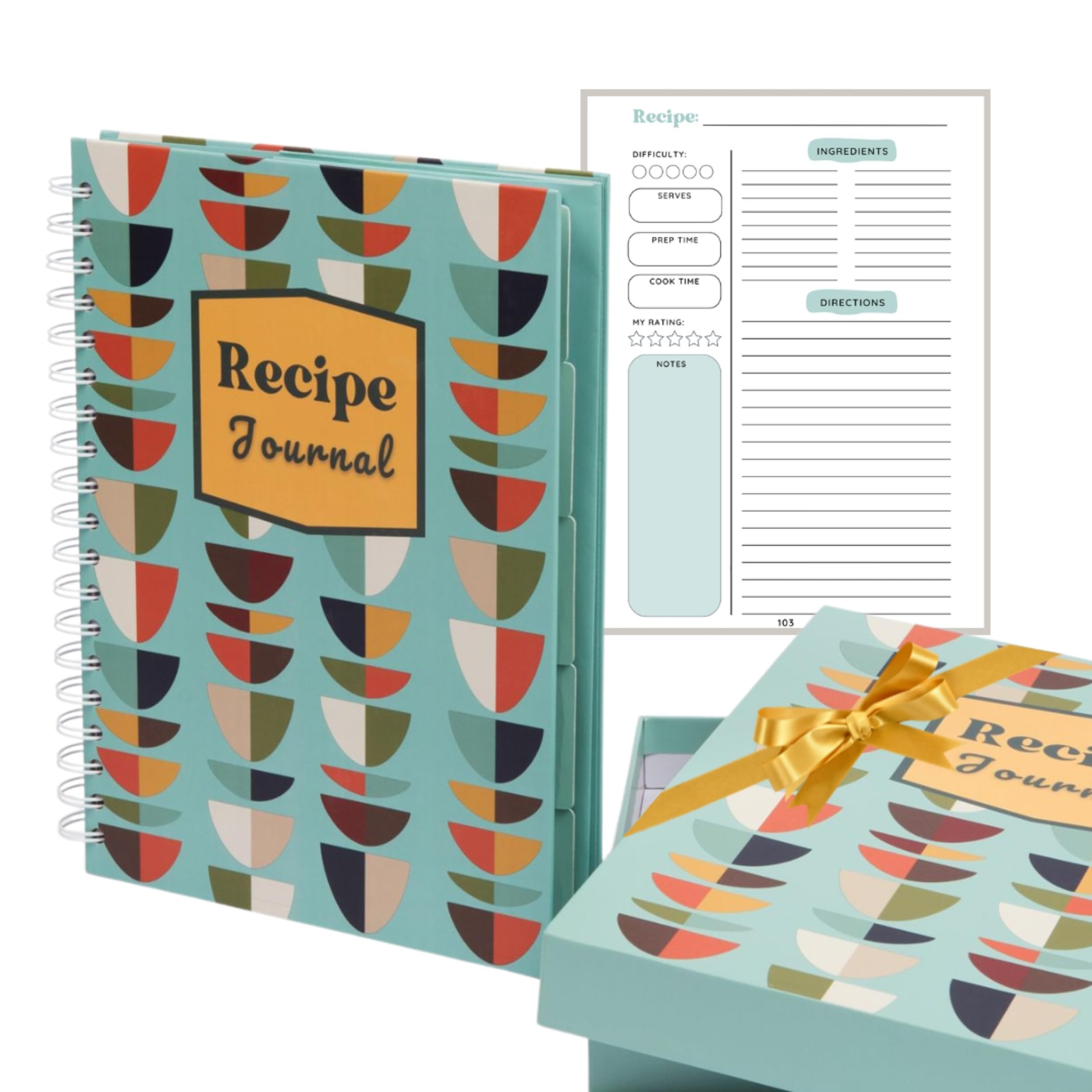 Pantala Moon Blank Recipe Book to Write in Your Own Recipes | Cook Books Blank Recipe Notebook | Recipe Journal Blank Cookbook to Write in Your Own Recipes | DIY Recipe Book Blank | DIY Cookbook