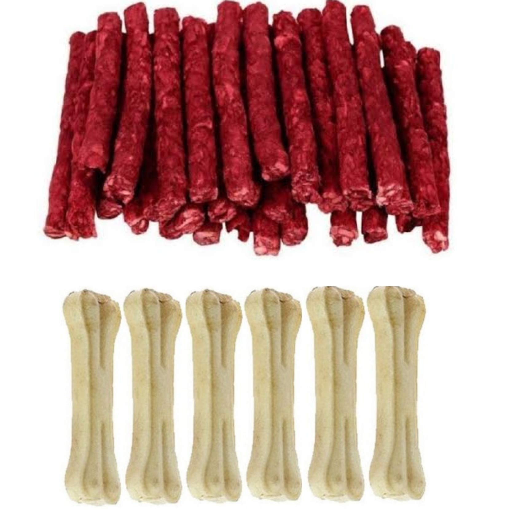 Petlicious & More Combo Offer (250 Gm) Mutton Flavor Munchy + 6 Inch Rawhide Dog Bones (6 Pcs) (B07X5Y1HVS) Amazon Price History, Amazon Price Tracker