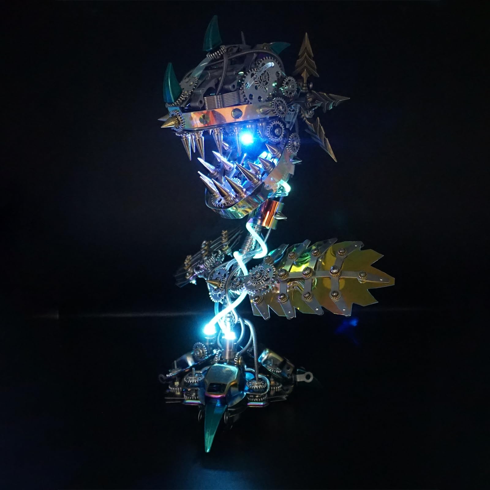 Metalkitor Chom-per 3D-Metall-Puzzles für Erwachsene, mechanische Montage-Modell, Schreibtischdekoration, Geschenke für Halloween (770+ Stück)