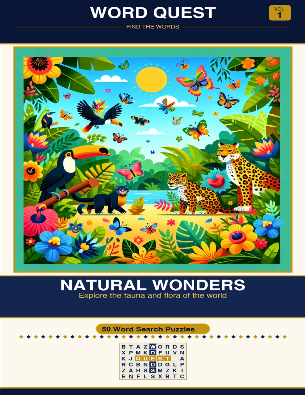 WORD QUEST Vol. 1: Natural Wonders: Explore the fauna and flora of the world