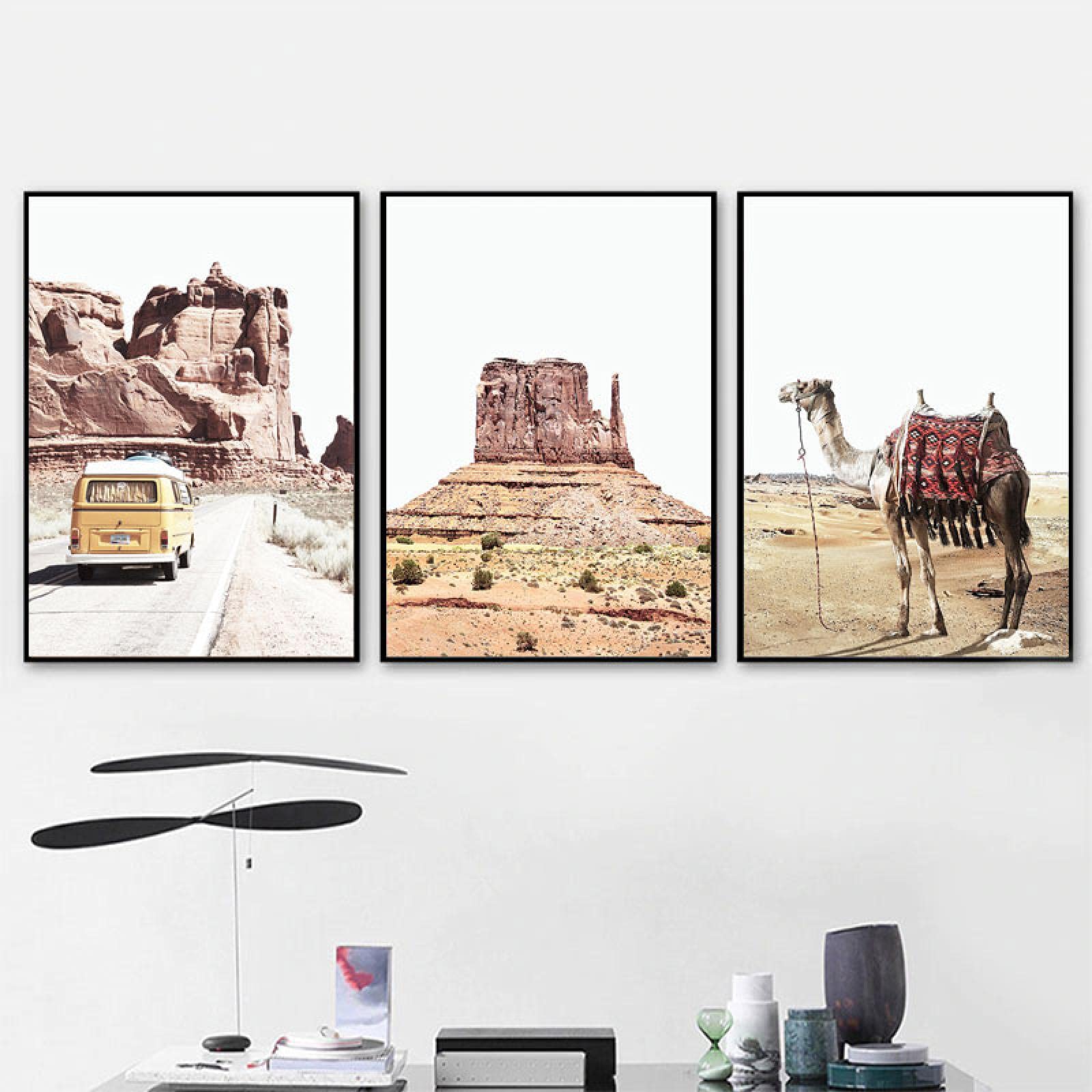 Toile de cactus du désert boho pour transformer un mur vide - 8