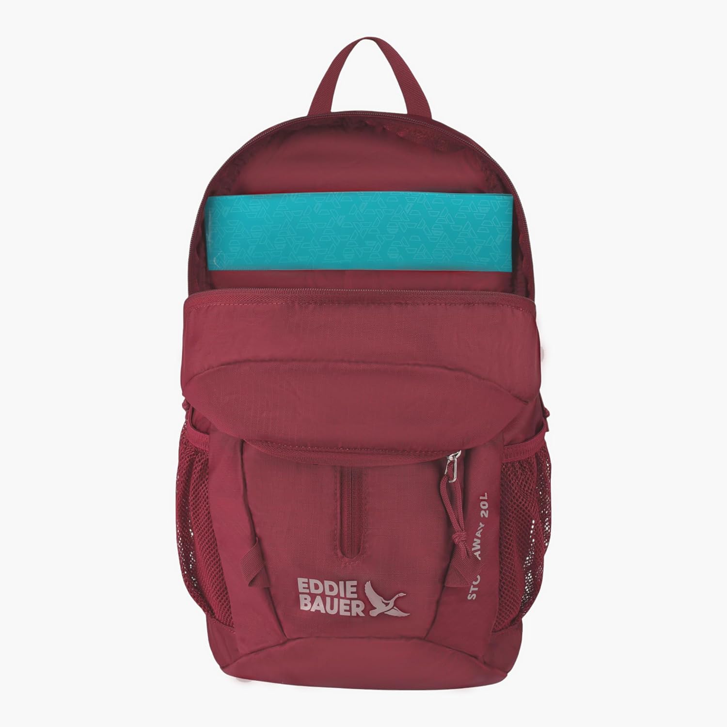 Eddie Bauer Stowaway Packable Backpack | Travel | Outdoor | Lightweight | Foldable | Durable | Ripstop Polyester | 20L - Black Cherry - Image 6