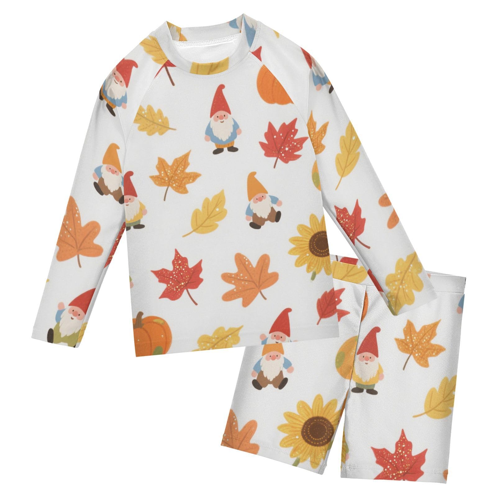 Bañador de dos piezas Hello Fall con diseño de enano infantil 6