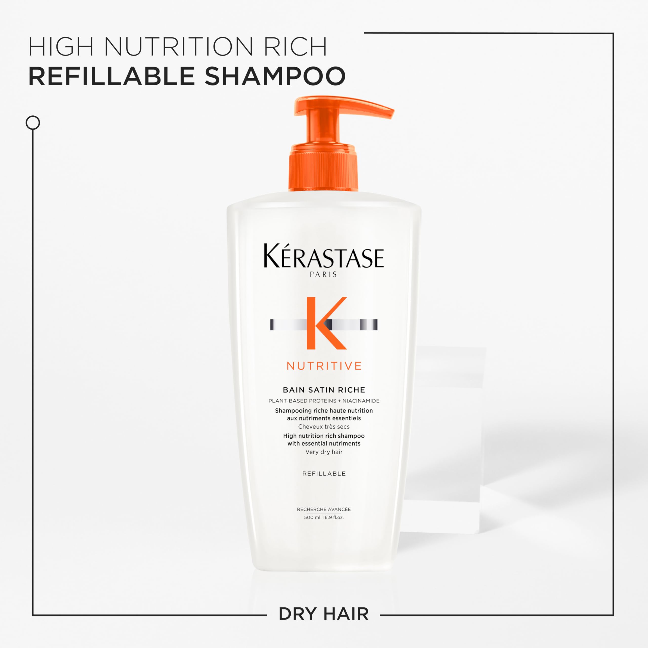 Kérastase Zestaw 2produkty Nutritive Szampon 500ml + Nutritive Bain Satin Riche Eco-Refill 500ml