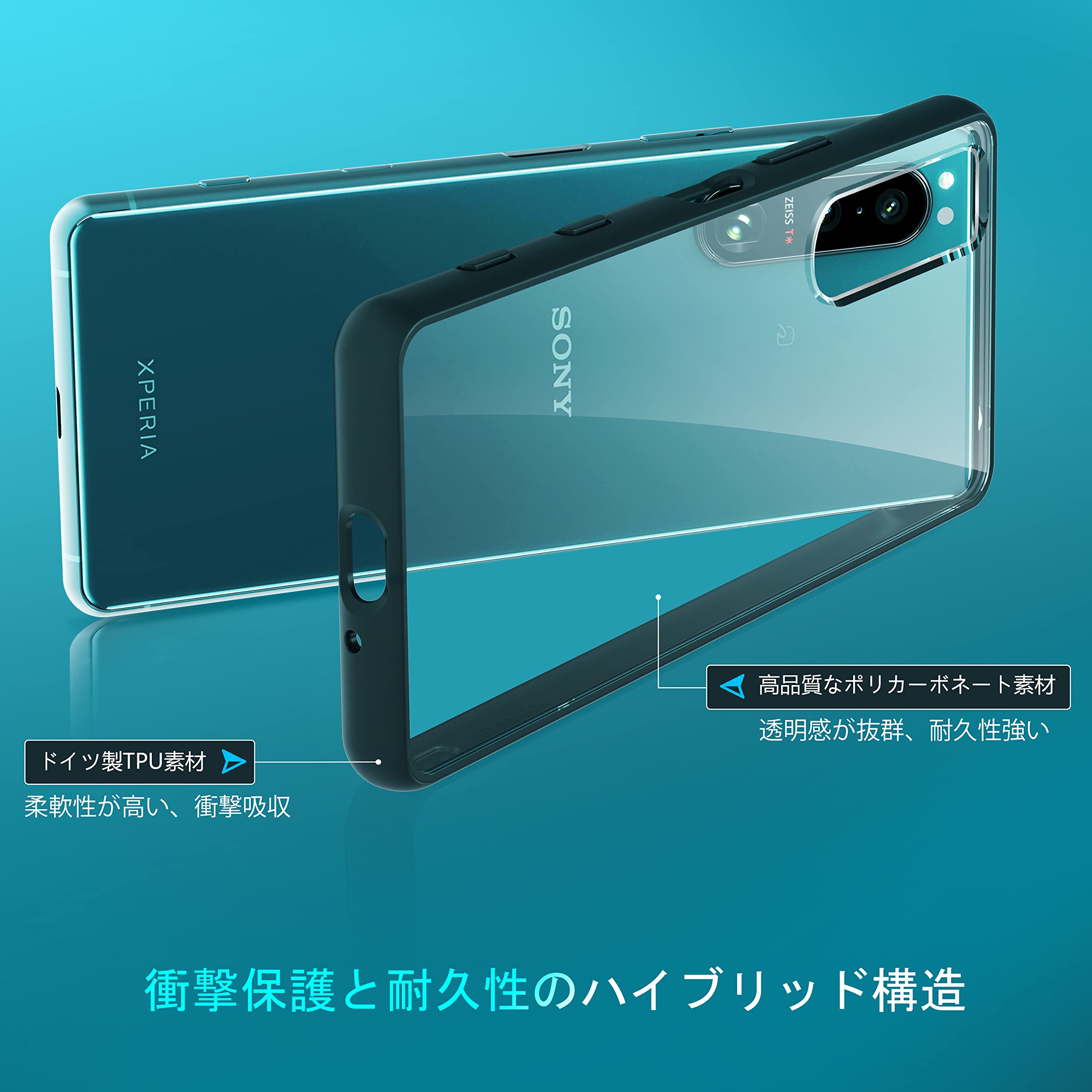 Amazon.co.jp: SONY Xperia 5 III 用 ケース クリア [SO-53B / SOG05
