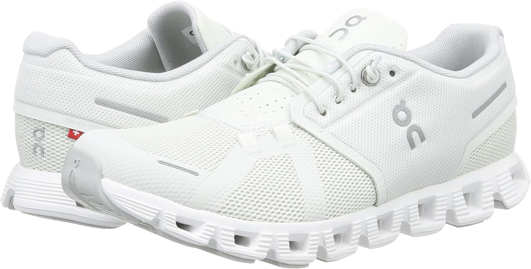 Amazon.com | On Men's Cloud 5 Sneakers, Ice/White, 10.5