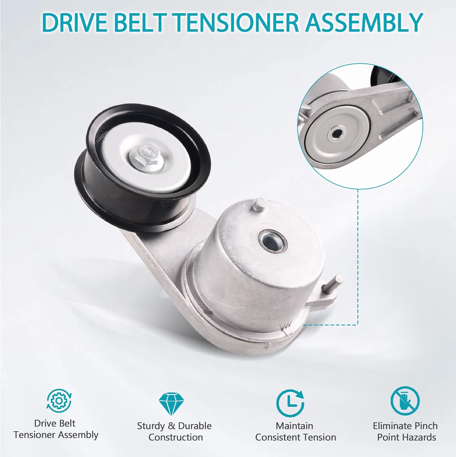 119551EA0A 119551EA0B Belt Tensioner Compatible for Infiniti EX35 EX37 FX35 FX37 G35 G37 M35 M37 Q40 Q50 Q60 Q70 Q70L QX50 QX70, Compatible for Nissan 350Z 370Z GT-R