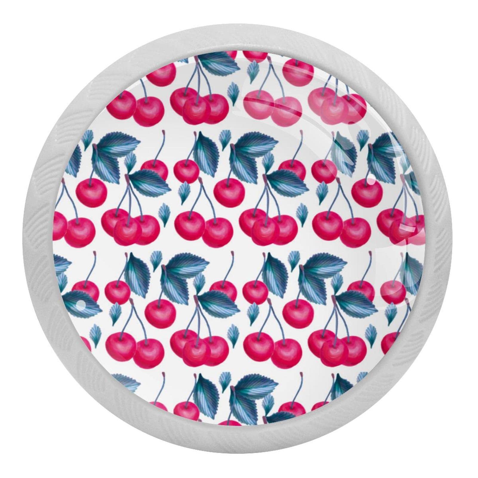 Bouton de tiroir en verre fluorescent Cherry blanc pour ne plus chercher dans le noir