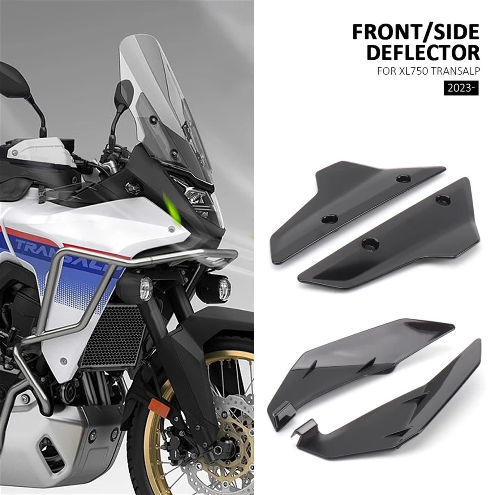 Parabrezza E Spoiler Laterali Per Honda XL750 Transalp 2023-2024 - Deflettori In Acrilico, Comfort Di Guida Migliore