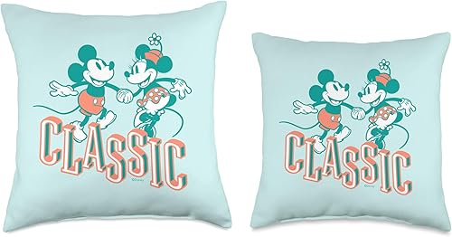 Miniatura 3 de Disney Mickey and Minnie Retro Classic - Almohada de 15.7 x 15.7in, multicolor