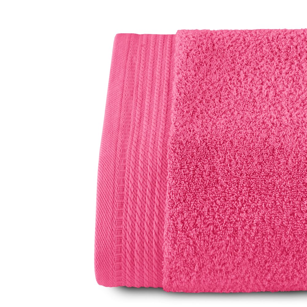 Grandes Serviettes de Bain 70x140 cm 100% Coton 600 Grammes Fraise