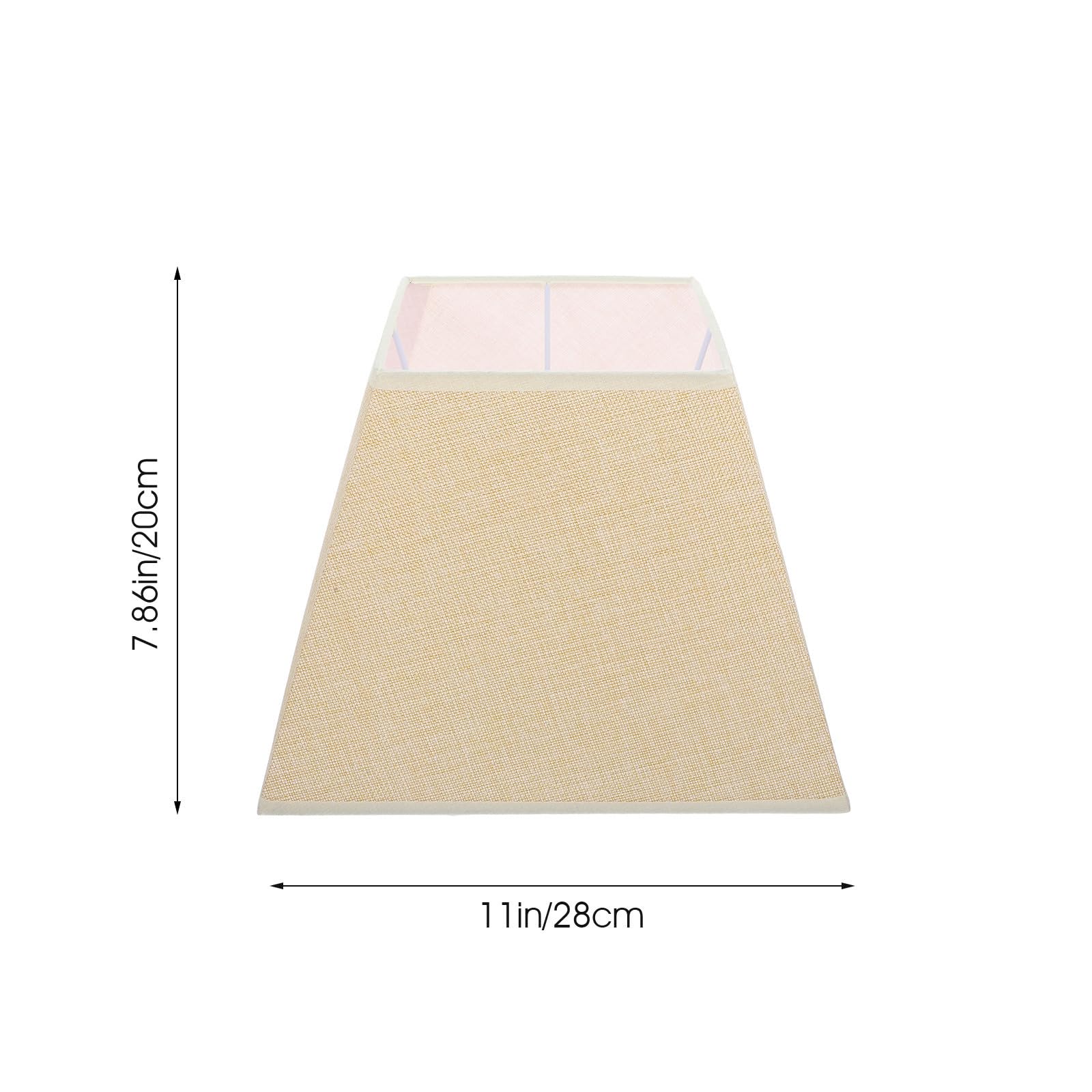 Homoyoyo Pantalla Durabilidad y Fuerte Estabilidad Lámpara Tela de Lino para Cuadrada u Lámpara de Mesa Adecuado para Dormitorio Hotel