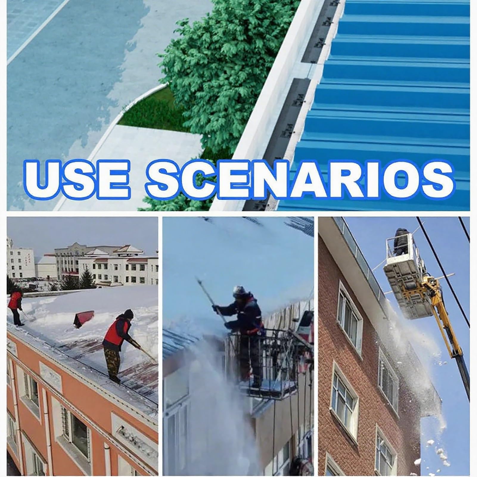 Kit di sbrinamento per tetto elettrico, nastro termico per sciogliere la neve, cavo termico in grafene, impermeabile IPX7 per la prevenzione delle dige di ghiaccio