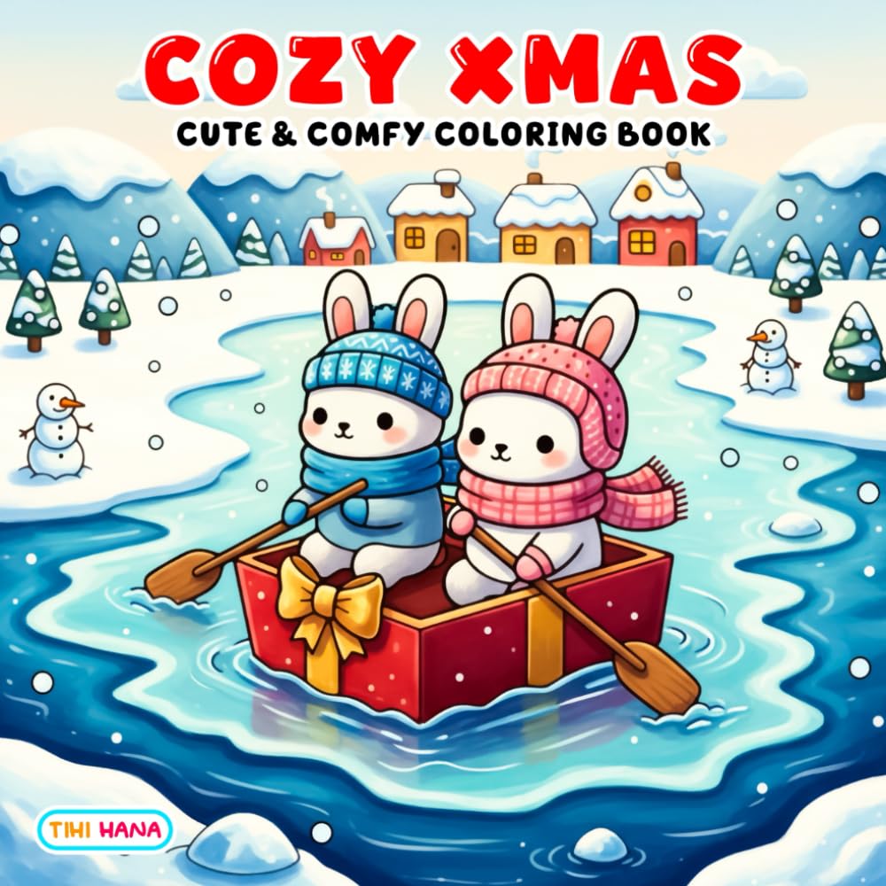 Cozy Xmas Coloring Book: Warm Christmas Vibes with Cute Holiday Illustrations for All Ages
