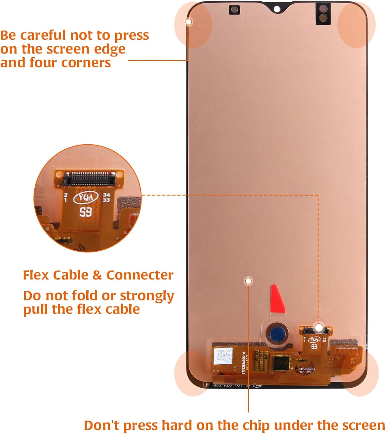 A-MIND OLED for Samsung Galaxy A30s A307 LCD Screen Replacement A307F A307FN A307G A307GN A307GT 6.4 inch LCD Display Full Assembly Repair Kits