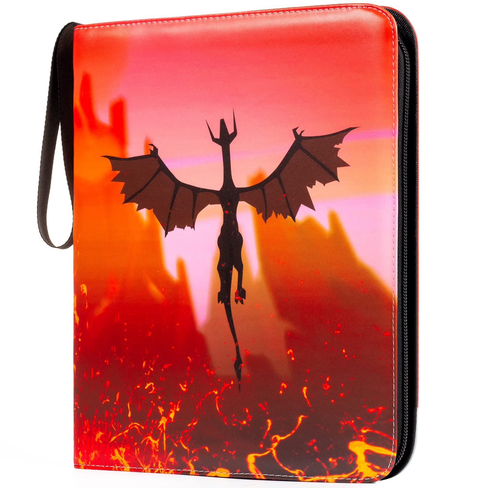 Photo 1 of 9-Pocket Binder for Trading Cards Holds 900 Cards, Card Book Collector Album Folder for Yugioh, MTG, TCG, Trading Card Holder with Zipper-Toys Gifts for Boys Girls, Rose Pink Rose pink 9 pocket