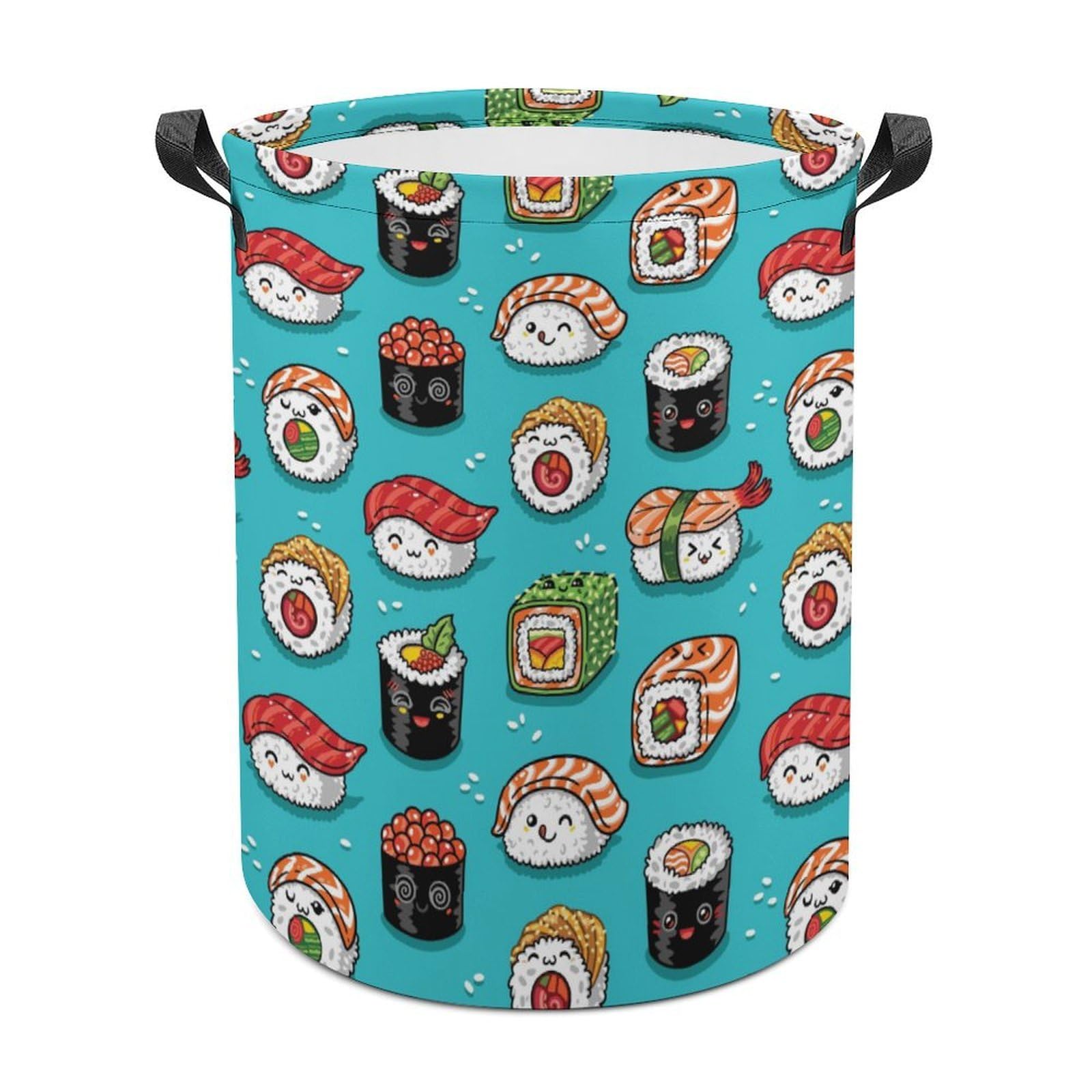 MHYRAC Laundry Hamper, Sushi Cute Style Laundry Basket, Washing Basket with Handle