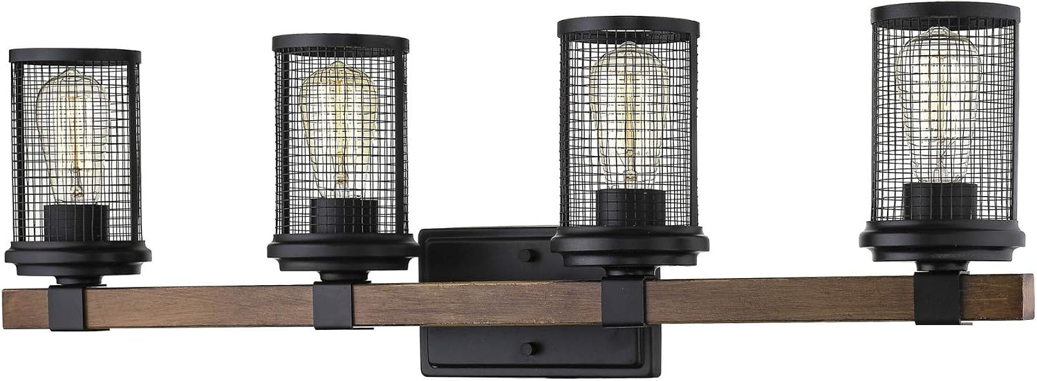 Millennium 3534-MB/WG Four Light Vanity, Black